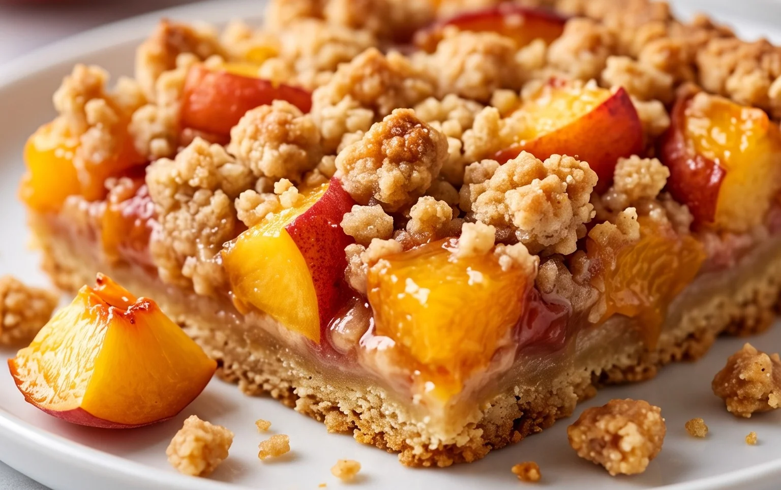 Fresh Peach Crum extractb Bars