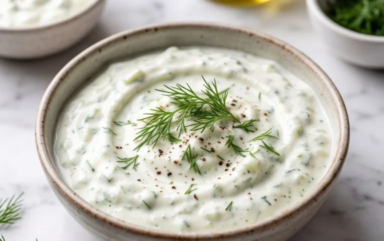 Cucumber Dip with Sour Cream and Dill