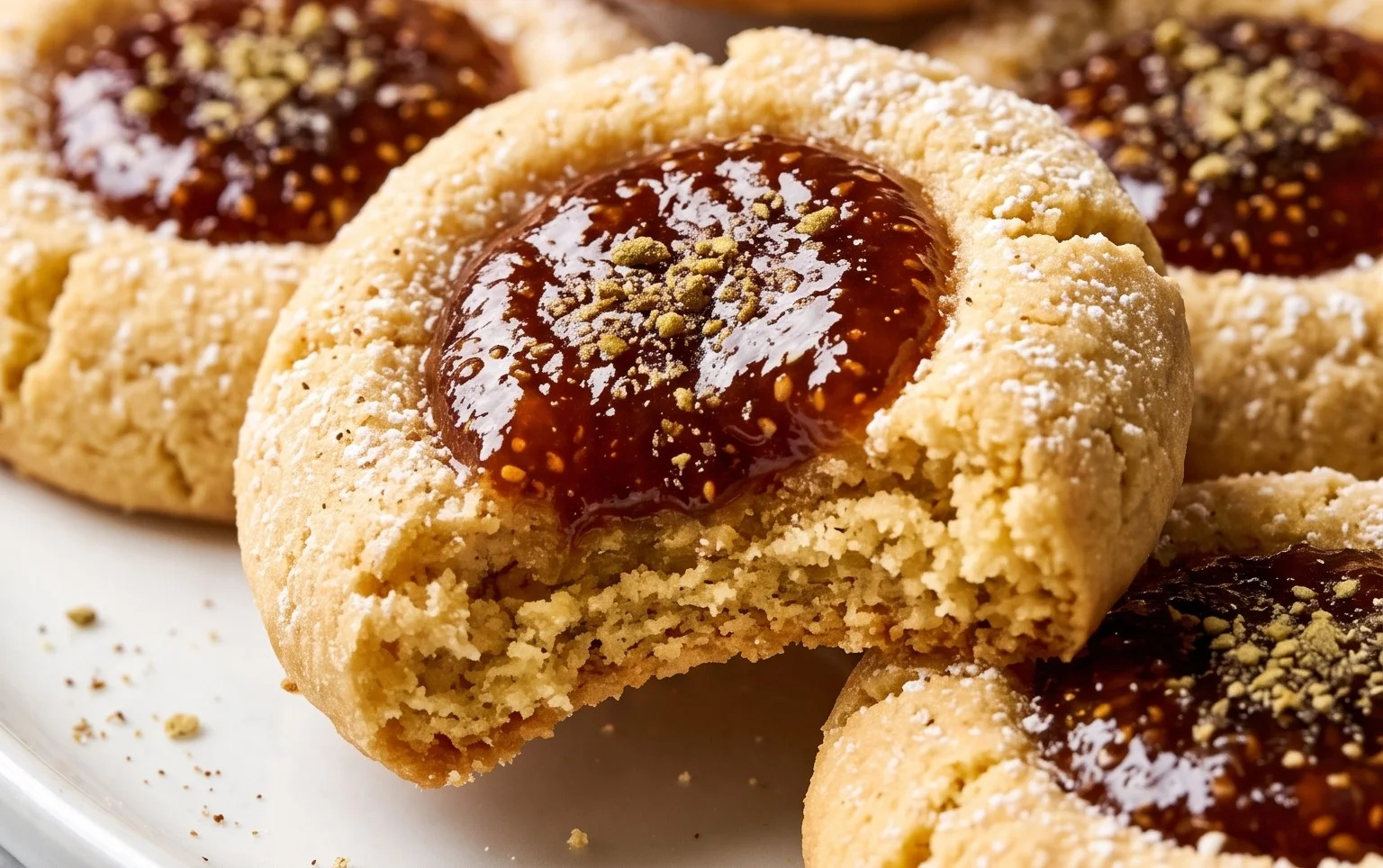 Cardamom Fig Thumbprint Cookies
