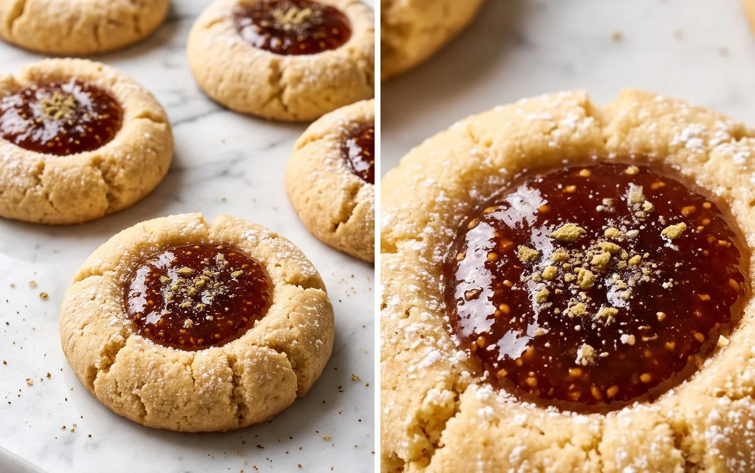 Cardamom Fig Thumbprint Cookies