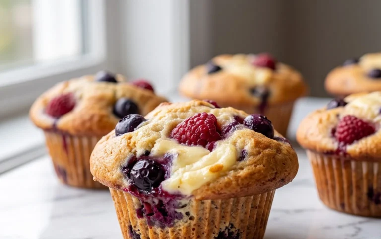 Berry Cream Cheese Muffins