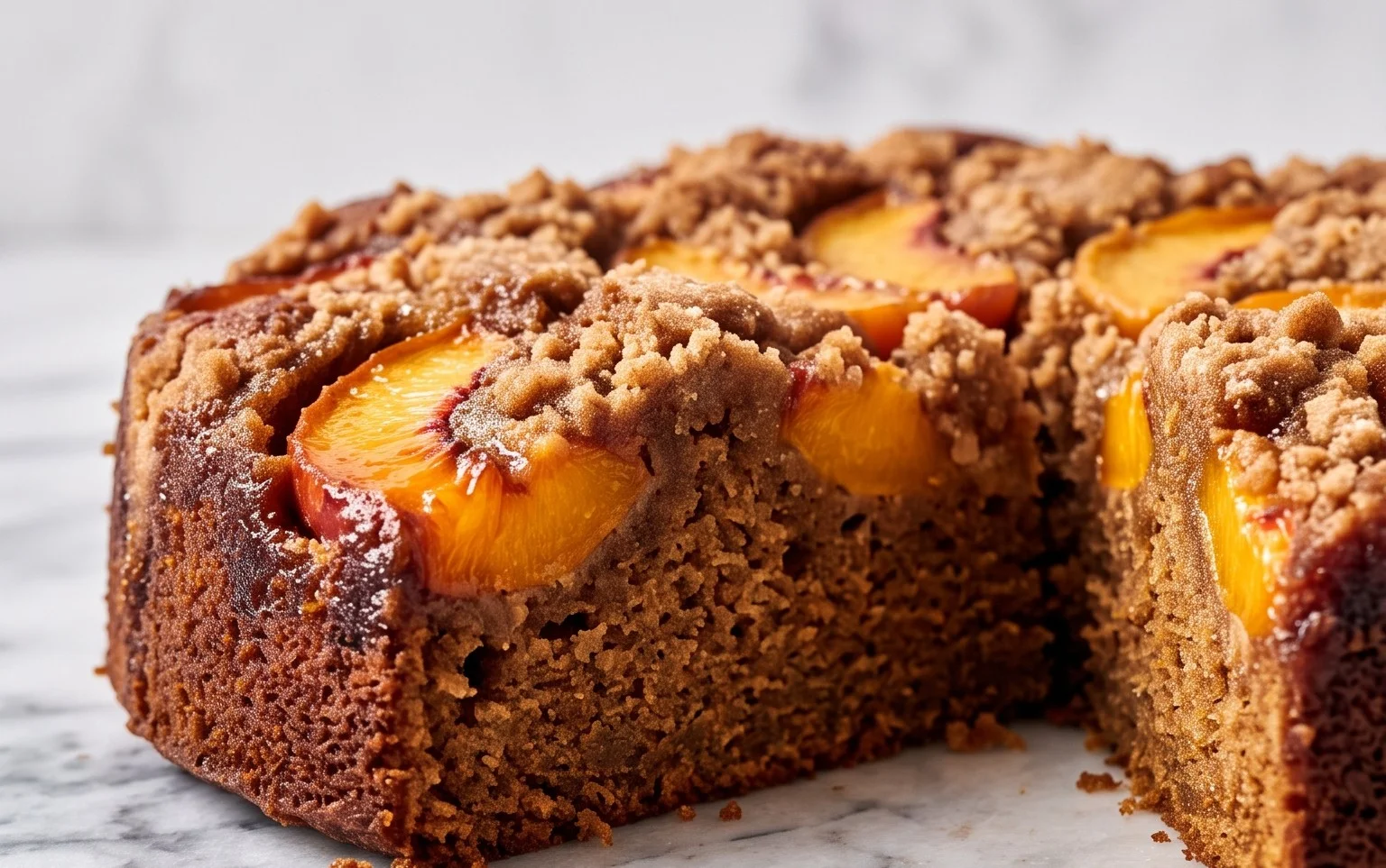 Brown Sugar Peach Cake
