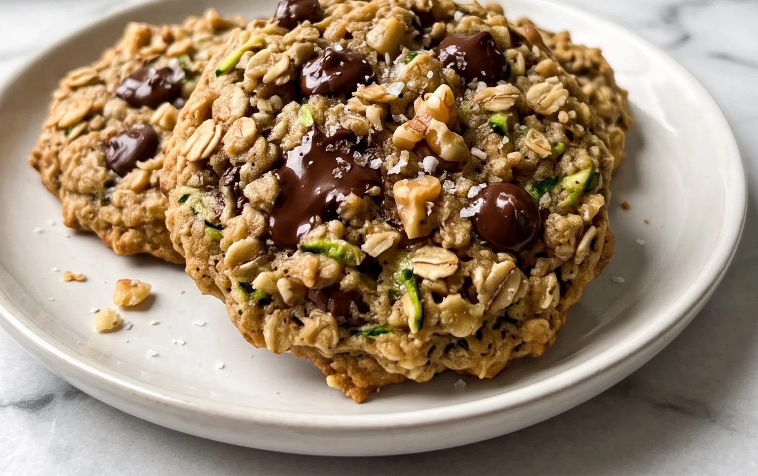 Healthy Zucchini Oatmeal Cookies