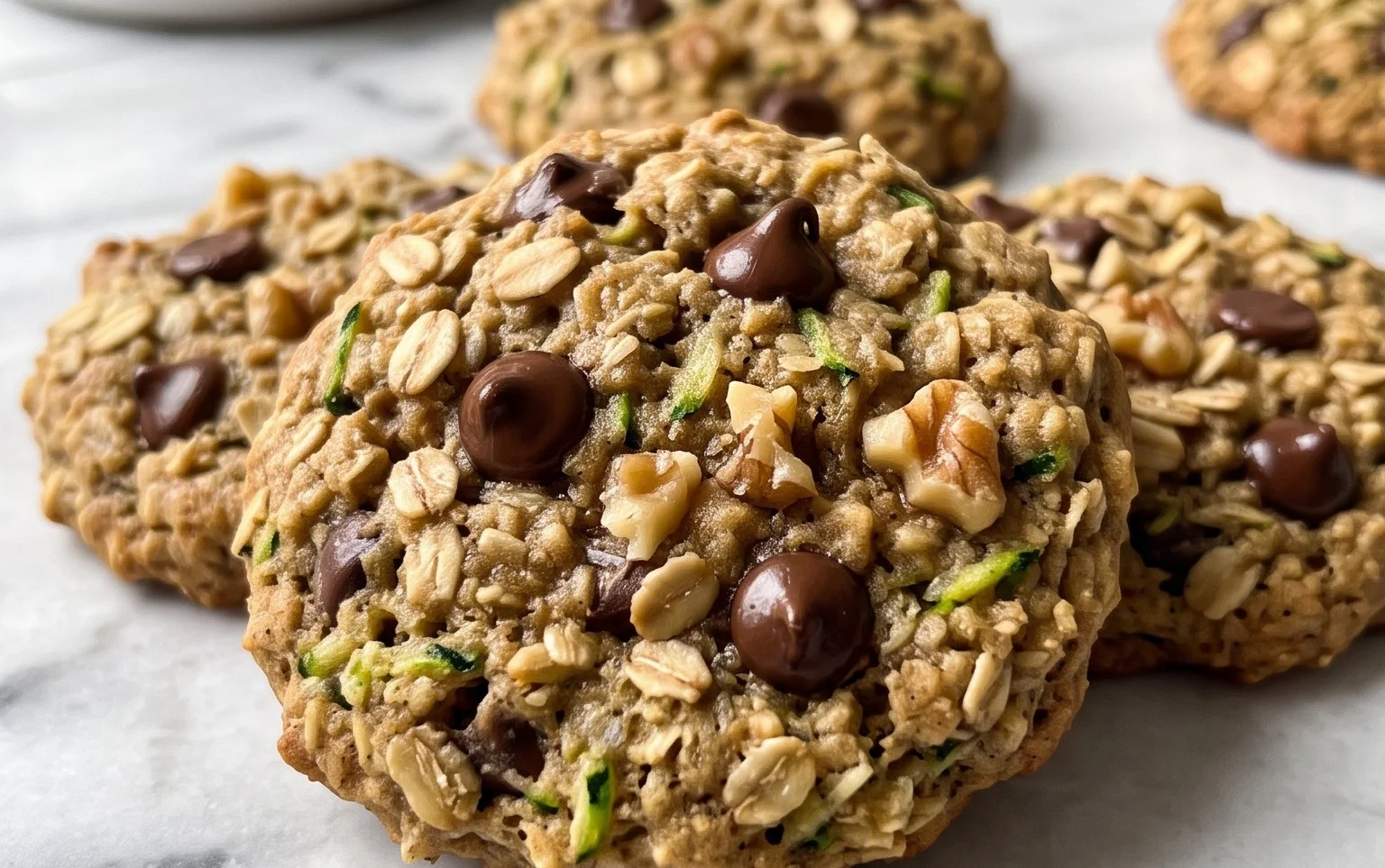 Healthy Zucchini Oatmeal Cookies