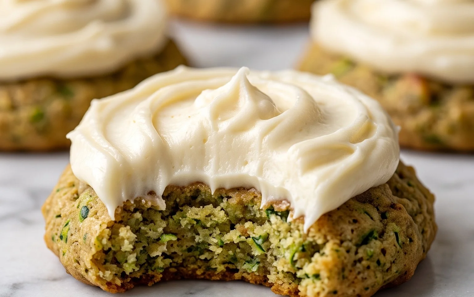 Zucchini Cookies with Cream Cheese Frosting